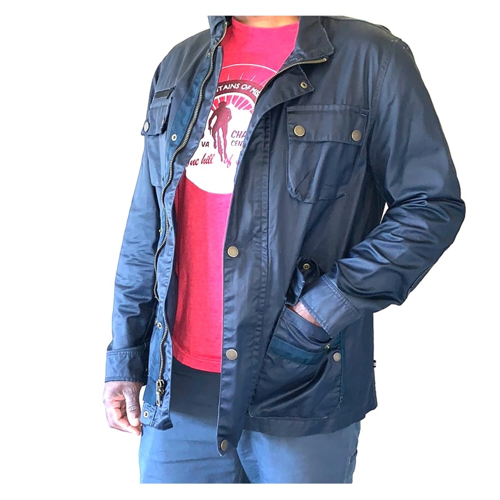 Nautical heavy nylon jacket